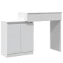 Schminktisch mit weißen LED-Lichtern 115x37x110,5 cm von , Schlafzimmerkommoden - Ref: Foro24-848227, Preis: 169,90 €, Rabatt: %