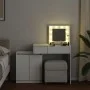Tocador con luces LED blanco 115x37x110,5 cm de , Tocadores para dormitorios - Ref: Foro24-848227, Precio: 169,90 €, Descuent...