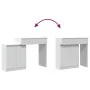 Tocador con luces LED blanco 115x37x110,5 cm de , Tocadores para dormitorios - Ref: Foro24-848227, Precio: 169,90 €, Descuent...
