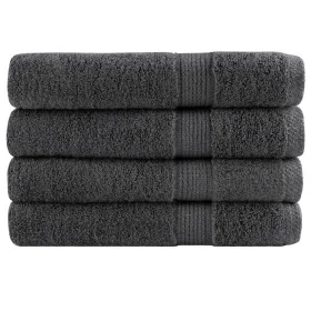 Toallas de sauna 4 uds 100% algodón antracita 80x200 cm 600 gsm de , Toallas - Ref: Foro24-137169, Precio: 87,48 €, Descuento: %