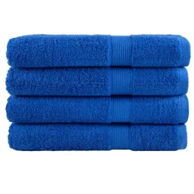 Toallas de sauna 4 uds 100% algodón azul 80x200 cm 600 gsm de , Toallas - Ref: Foro24-137195, Precio: 75,37 €, Descuento: %