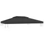 Toldo de cenador 2 niveles 310 g/m² 4x3 m negro de vidaXL, Cubiertas para carpas y cenadores - Ref: Foro24-312075, Precio: 73...