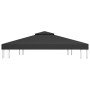 Toldo de cenador 2 niveles 310 g/m² 4x3 m negro de vidaXL, Cubiertas para carpas y cenadores - Ref: Foro24-312075, Precio: 78...
