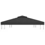 Toldo de cenador 2 niveles 310 g/m² 4x3 m negro de vidaXL, Cubiertas para carpas y cenadores - Ref: Foro24-312075, Precio: 73...