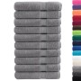 Toallas de sauna 10 uds 100% algodón gris 80x200 cm 600 gsm de , Toallas - Ref: Foro24-137316, Precio: 201,14 €, Descuento: %