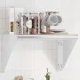 Estante de pared de acero inoxidable plateado 50x30x31 cm de , Estantes y estanterías - Ref: Foro24-30277, Precio: 61,15 €, D...