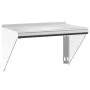 Estante de pared de acero inoxidable plateado 50x30x31 cm de , Estantes y estanterías - Ref: Foro24-30277, Precio: 61,15 €, D...
