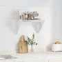 Estante de pared de acero inoxidable plateado 50x30x31 cm de , Estantes y estanterías - Ref: Foro24-30277, Precio: 61,15 €, D...