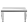 Estante de pared de acero inoxidable plateado 50x30x31 cm de , Estantes y estanterías - Ref: Foro24-30277, Precio: 62,68 €, D...
