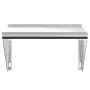 Estante de pared de acero inoxidable plateado 50x30x31 cm de , Estantes y estanterías - Ref: Foro24-30277, Precio: 61,15 €, D...