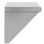 Estante de pared de acero inoxidable plateado 50x30x31 cm de , Estantes y estanterías - Ref: Foro24-30277, Precio: 62,68 €, D...