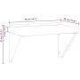 Estante de pared de acero inoxidable plateado 50x30x31 cm de , Estantes y estanterías - Ref: Foro24-30277, Precio: 61,15 €, D...