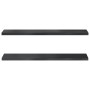 Estantes de pared 2 uds acero inoxidable negro 100x23,5x3 cm de , Estantes y estanterías - Ref: Foro24-30289, Precio: 46,86 €...