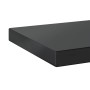 Estantes de pared 2 uds acero inoxidable negro 100x23,5x3 cm de , Estantes y estanterías - Ref: Foro24-30289, Precio: 46,86 €...