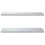 Estantes de pared 2 uds acero inoxidable plateado 75x30x3 cm de , Estantes y estanterías - Ref: Foro24-30282, Precio: 61,53 €...