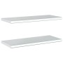 Estantes de pared 2 uds acero inoxidable plateado 75x30x3 cm de , Estantes y estanterías - Ref: Foro24-30282, Precio: 61,53 €...