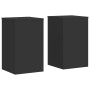 Soportes de plantas 2 uds madera ingeniería negro 30x30x50 cm de , Soportes para macetas - Ref: Foro24-852916, Precio: 49,09 ...