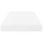 Estante flotante de pared blanco brillante MDF 50x23x3,8 cm en Estanterías | Comprar online en Foru.es