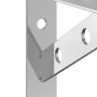 Soportes de estante 4 uds acero inoxidable plata 15x2,5x11,5 cm de , Estantes y estanterías - Ref: Foro24-30296, Precio: 17,2...