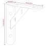 Soportes de estante 4 uds acero inoxidable plata 15x2,5x11,5 cm de , Estantes y estanterías - Ref: Foro24-30296, Precio: 17,2...