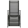 Silla de jardín reclinables 2 uds textileno aluminio negro de vidaXL, Sillas de jardín - Ref: Foro24-312195, Precio: 174,85 €...