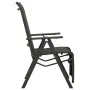 Silla de jardín reclinables 2 uds textileno aluminio negro de vidaXL, Sillas de jardín - Ref: Foro24-312195, Precio: 174,85 €...