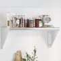 Estante de pared de acero inoxidable plateado 75x30x31 cm de , Estantes y estanterías - Ref: Foro24-30275, Precio: 54,89 €, D...