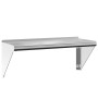 Estante de pared de acero inoxidable plateado 75x30x31 cm de , Estantes y estanterías - Ref: Foro24-30275, Precio: 54,89 €, D...