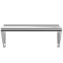Estante de pared de acero inoxidable plateado 75x30x31 cm de , Estantes y estanterías - Ref: Foro24-30275, Precio: 54,89 €, D...