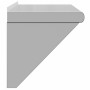 Estante de pared de acero inoxidable plateado 75x30x31 cm de , Estantes y estanterías - Ref: Foro24-30275, Precio: 54,89 €, D...