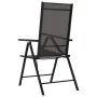 Sillas de jardín plegables 6 unidades textilene negro de vidaXL, Sillas de jardín - Ref: Foro24-312179, Precio: 294,79 €, Des...