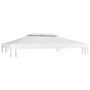 Toldo de cenador 2 niveles 310 g/m² 4x3 m blanco de vidaXL, Cubiertas para carpas y cenadores - Ref: Foro24-312077, Precio: 9...