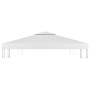 Toldo de cenador 2 niveles 310 g/m² 4x3 m blanco de vidaXL, Cubiertas para carpas y cenadores - Ref: Foro24-312077, Precio: 9...