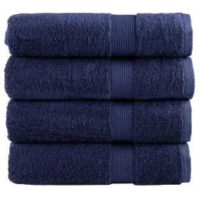 Toallas de baño 4 uds 100% algodón azul marino 100x150cm 600gsm de , Toallas - Ref: Foro24-137264, Precio: 79,12 €, Descuento: %