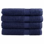 Toallas premium 4 uds 100% algodón azul marino 100x200cm 600gsm de , Toallas - Ref: Foro24-137270, Precio: 95,61 €, Descuento: %