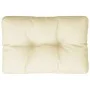 Cojín para sofá de palets tela crema 50x40x12 cm de , Cojines para sillas y sofás - Ref: Foro24-360537, Precio: 18,33 €, Desc...
