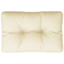 Cojín para sofá de palets tela crema 50x40x12 cm de , Cojines para sillas y sofás - Ref: Foro24-360537, Precio: 21,54 €, Desc...