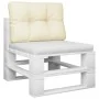 Cojín para sofá de palets tela crema 50x40x12 cm de , Cojines para sillas y sofás - Ref: Foro24-360537, Precio: 18,33 €, Desc...