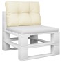 Cojín para sofá de palets tela crema 50x40x12 cm de , Cojines para sillas y sofás - Ref: Foro24-360537, Precio: 21,54 €, Desc...