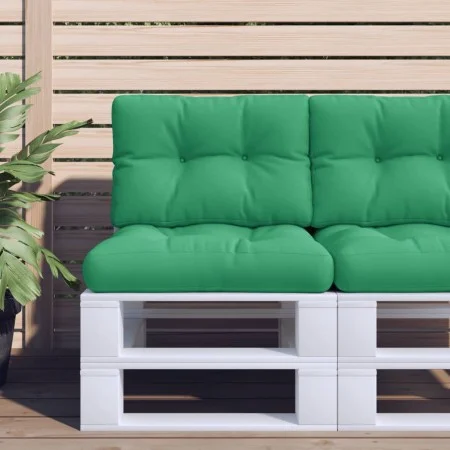 Cojín para sofá de palets tela verde 50x40x12 cm de , Cojines para sillas y sofás - Ref: Foro24-360540, Precio: 22,34 €, Desc...