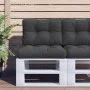 Cojín para sofá de palets de tela negro 50x40x12 cm de , Cojines para sillas y sofás - Ref: Foro24-360542, Precio: 24,38 €, D...