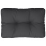 Cojín para sofá de palets de tela negro 50x40x12 cm de , Cojines para sillas y sofás - Ref: Foro24-360542, Precio: 25,99 €, D...