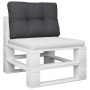 Cojín para sofá de palets de tela negro 50x40x12 cm de , Cojines para sillas y sofás - Ref: Foro24-360542, Precio: 25,99 €, D...