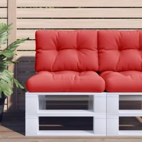 Cojín para sofá de palets de tela rojo 60x40x12 cm de , Cojines para sillas y sofás - Ref: Foro24-360563, Precio: 18,79 €, De...