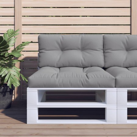 Cojín para sofá de palets tela gris 70x40x12 cm de , Cojines para sillas y sofás - Ref: Foro24-360580, Precio: 28,63 €, Descu...