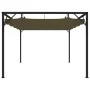 Cenador de jardín con techo retráctil gris taupe 3x3m 180 g/m² de vidaXL, Carpas y cenadores - Ref: Foro24-312220, Precio: 27...