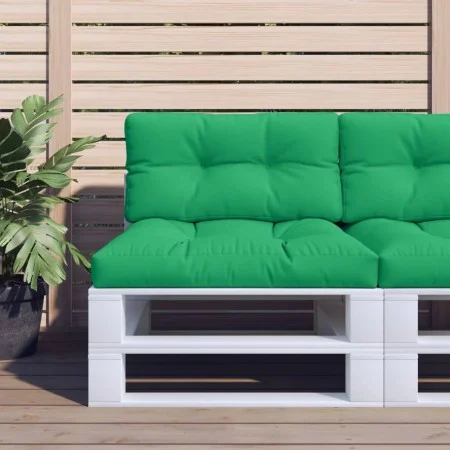 Cojín para sofá de palets tela verde 80x40x12 cm de , Cojines para sillas y sofás - Ref: Foro24-360606, Precio: 22,69 €, Desc...