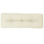 Cojín para sofá de palets tela crema 120x40x12 cm de , Cojines para sillas y sofás - Ref: Foro24-360625, Precio: 39,86 €, Des...