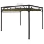 Cenador de jardín con techo retráctil gris taupe 3x3m 180 g/m² de vidaXL, Carpas y cenadores - Ref: Foro24-312220, Precio: 27...