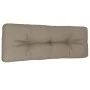 Cojín para sofá de palets de tela gris taupé 120x40x12 cm de , Cojines para sillas y sofás - Ref: Foro24-360631, Precio: 34,0...